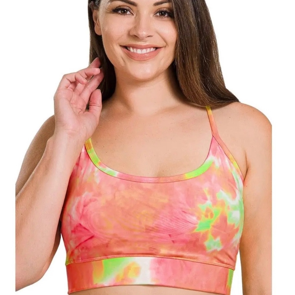 Plus Tie Dye Padded Bra